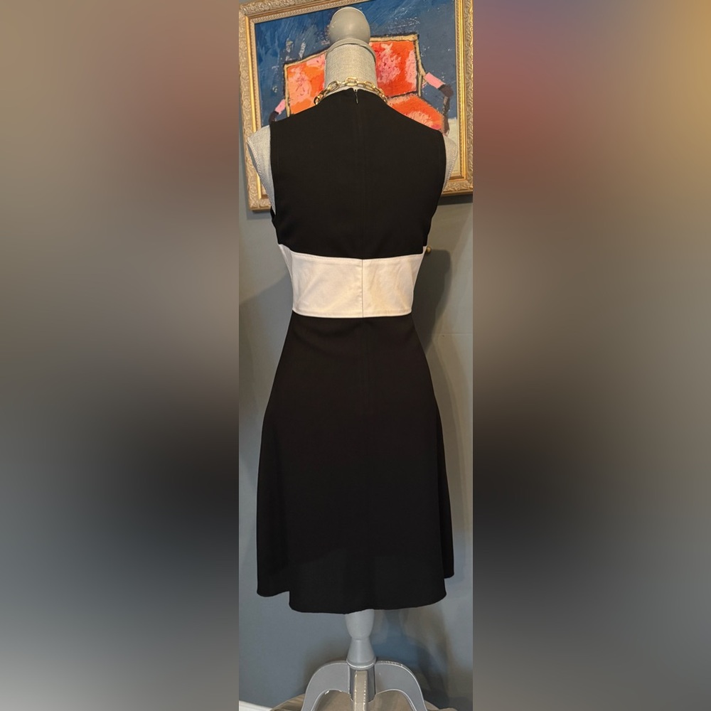 L'AGENCE Black and White Women's Dress - Picture 6 of 6